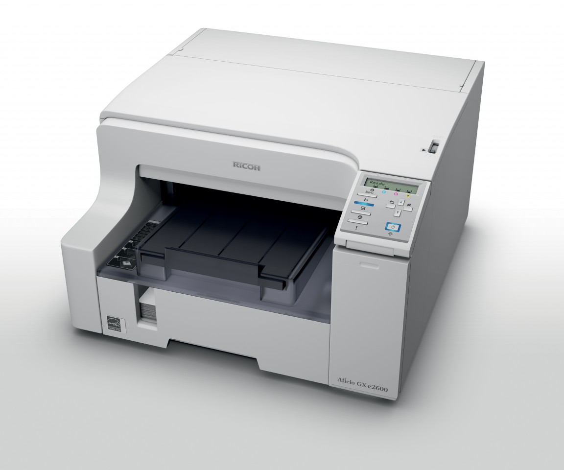 GelDrucker Ricoh Aficio GX e2600 druckt ohne Tinte und Toner Screenshots